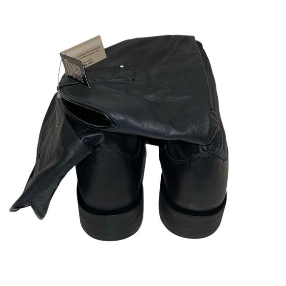 Dingo Mens Amsterdam Slouch Leather Western Cowboy Boots Black Size 9 NWT - Picture 5 of 9